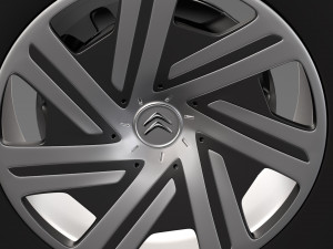 citroen berlingo wheel 2017 Modelo 3D