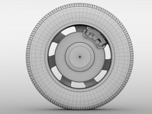 citroen berlingo wheel 2017 Modelo 3D