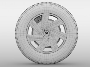 citroen berlingo wheel 2017 Modelo 3D