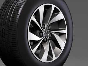 citroen spacetourer 2017 wheel 3D-Modell