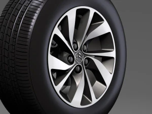 citroen spacetourer 2017 wheel 3D Model