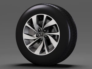 citroen spacetourer 2017 wheel 3D Model