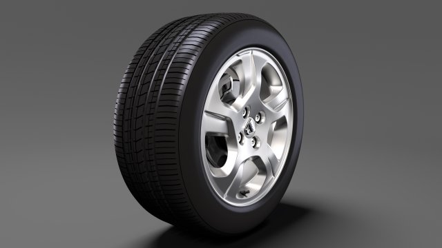 dacia logan wheel 2016 Modelo 3D .c4d .max .obj .3ds .fbx .stl .blend
