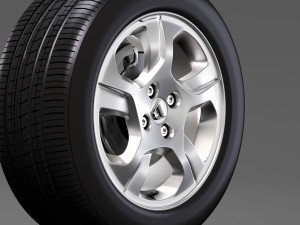 dacia logan wheel 2016 Modelo 3D