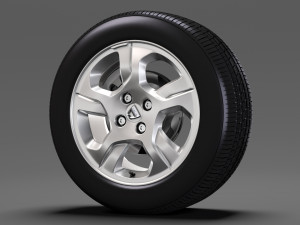 dacia logan wheel 2016 Modelo 3D