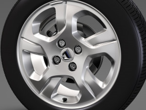dacia logan wheel 2016 Modelo 3D