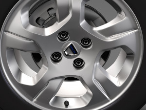 dacia logan wheel 2016 Modelo 3D