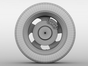 dacia logan wheel 2016 Modelo 3D