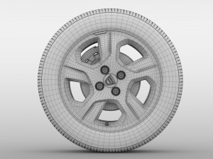 dacia logan wheel 2016 Modelo 3D