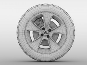dacia sandero wheel 2017 Modèle 3D