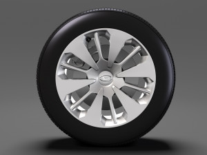 daihatsu thor wheel 2017 3D Model