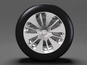 daihatsu thor wheel 2017 3D Model
