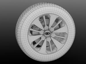 daihatsu thor wheel 2017 3D 모델
