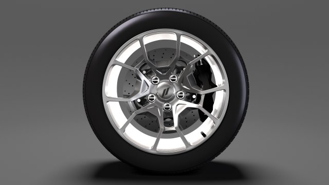 dodge challenger gt awd 2017 wheel Modello 3D .c4d .max .obj .3ds .fbx .stl .blend 