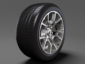 dodge challenger gt awd 2017 wheel Modello 3D