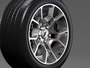 dodge challenger gt awd 2017 wheel Modello 3D