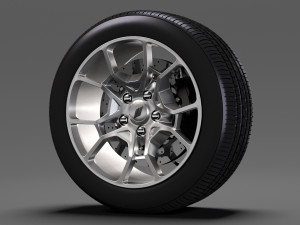 dodge challenger gt awd 2017 wheel Modello 3D