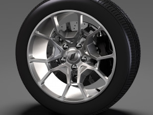 dodge challenger gt awd 2017 wheel Modello 3D