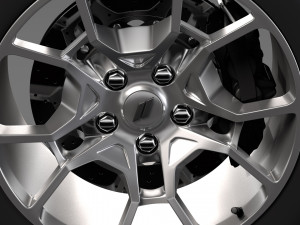dodge challenger gt awd 2017 wheel Modello 3D
