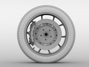 dodge challenger gt awd 2017 wheel Modello 3D