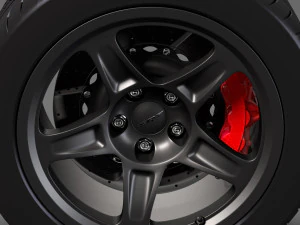 dodge challenger srt demon 2017 wheel 3D Model
