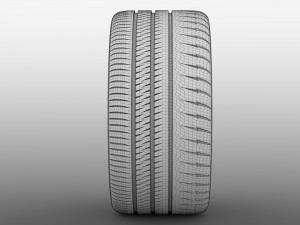 dodge challenger srt demon 2017 wheel Model 3D