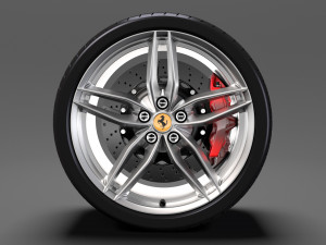 ferrari 488 gtbwheel 3D Model