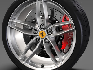 ferrari 488 gtbwheel 3D Model