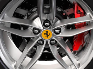 ferrari 488 gtbwheel 3D Model