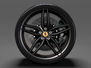 ferrari 488 speedster wheel 3D 모델