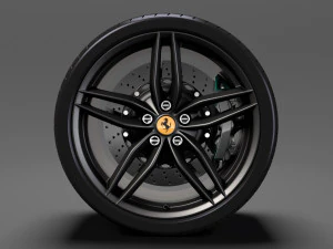 ferrari 488 speedster wheel 3D Model