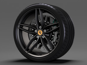 ferrari 488 speedster wheel 3D Model