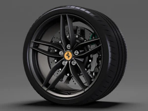 ferrari 488 speedster wheel 3D Model