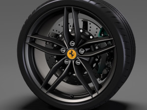 ferrari 488 speedster wheel 3D Model