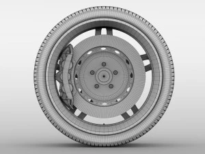 ferrari 488 speedster wheel 3D Model