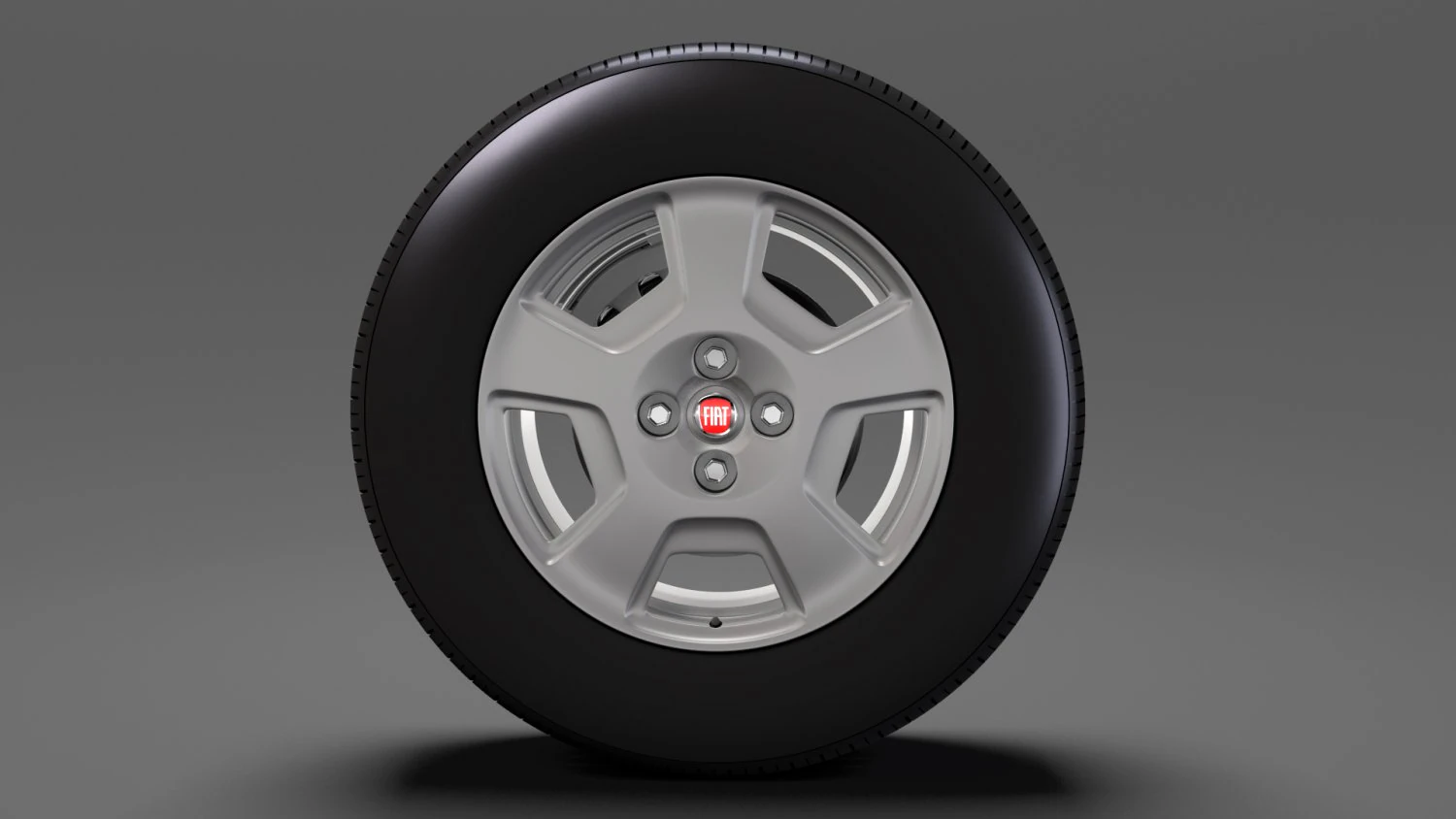 fiat fiorino wheel 2017 3D Model .c4d .max .obj .3ds .fbx .stl .blend 