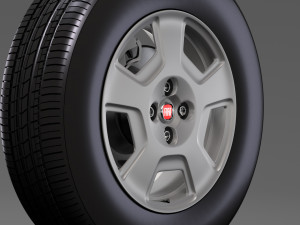 fiat fiorino wheel 2017 3D Model