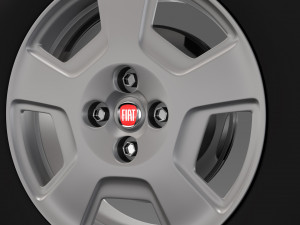 fiat fiorino wheel 2017 3D Model