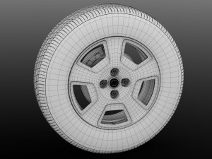 fiat fiorino wheel 2017 3D Model