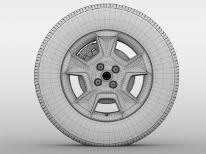 fiat qubo trekking wheel 2017 3D मॉडल