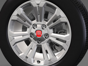 fiat talento van wheel 2016 Model 3D