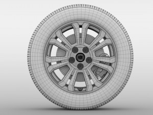 fiat talento van wheel 2016 Model 3D