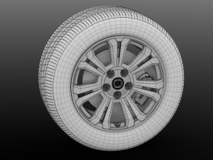 fiat talento van wheel 2016 Model 3D