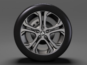 holden bolt ev wheel 2017 3D Model