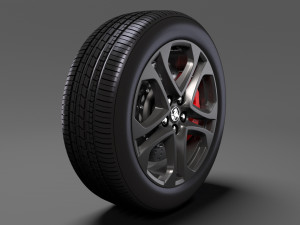 holden commodore ss 2017 wheel 3D Model