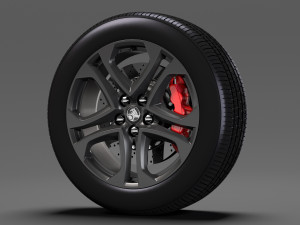 holden commodore ss 2017 wheel 3D Model