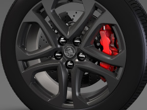 holden commodore ss 2017 wheel 3D Model