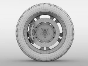 holden commodore ss 2017 wheel 3D Model