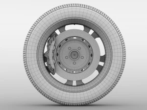 holden commodore ss wheel 2017 3D Model
