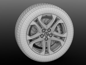 holden commodore ss wheel 2017 3D 模型